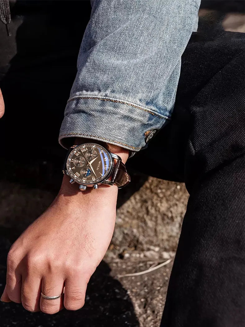 Reloj de Cuarzo Yolako — Diseño Clásico con Números Arábigos