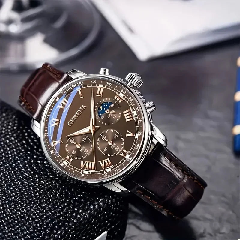 Reloj de Cuarzo Yolako — Diseño Clásico con Números Arábigos