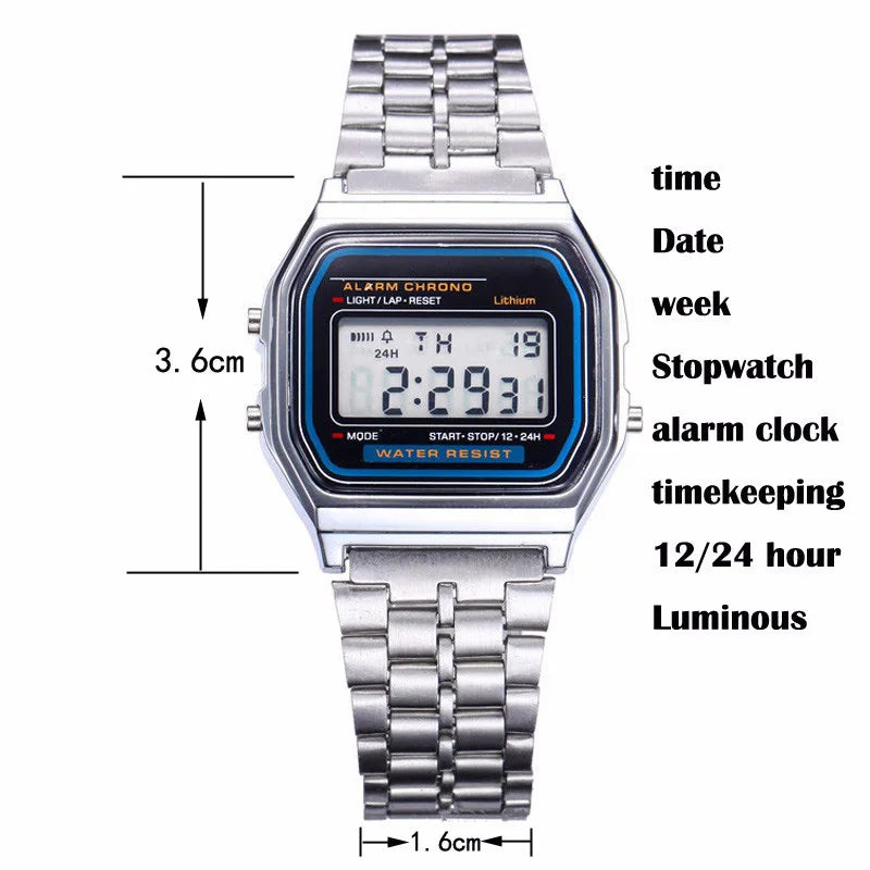 Reloj Digital TINUORA TMC212 — Diseño Rectangular Moderno