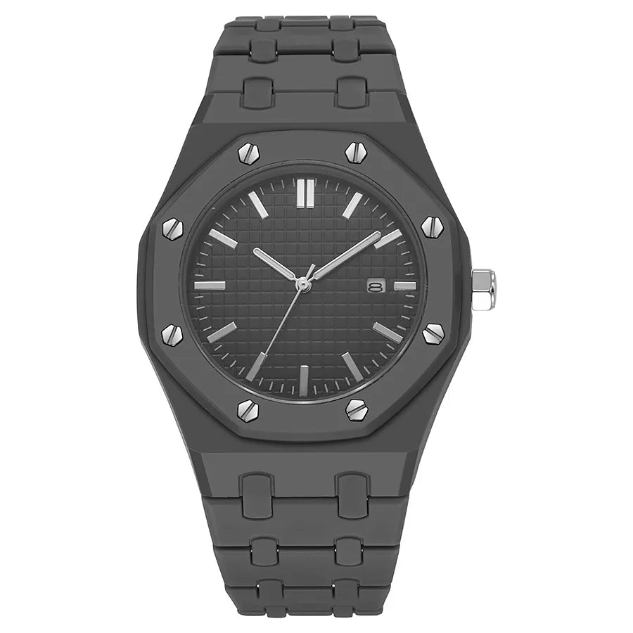 Reloj de Cuarzo ABCD816 — Esfera Grande con Números Arábigos