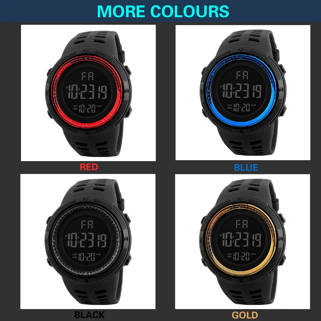 Reloj Digital YIKAZE — Multifunción Deportivo y Casual