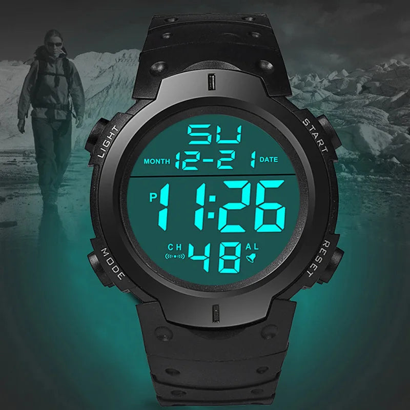 Reloj Digital Deportivo — Diseño Resistente y Funcional