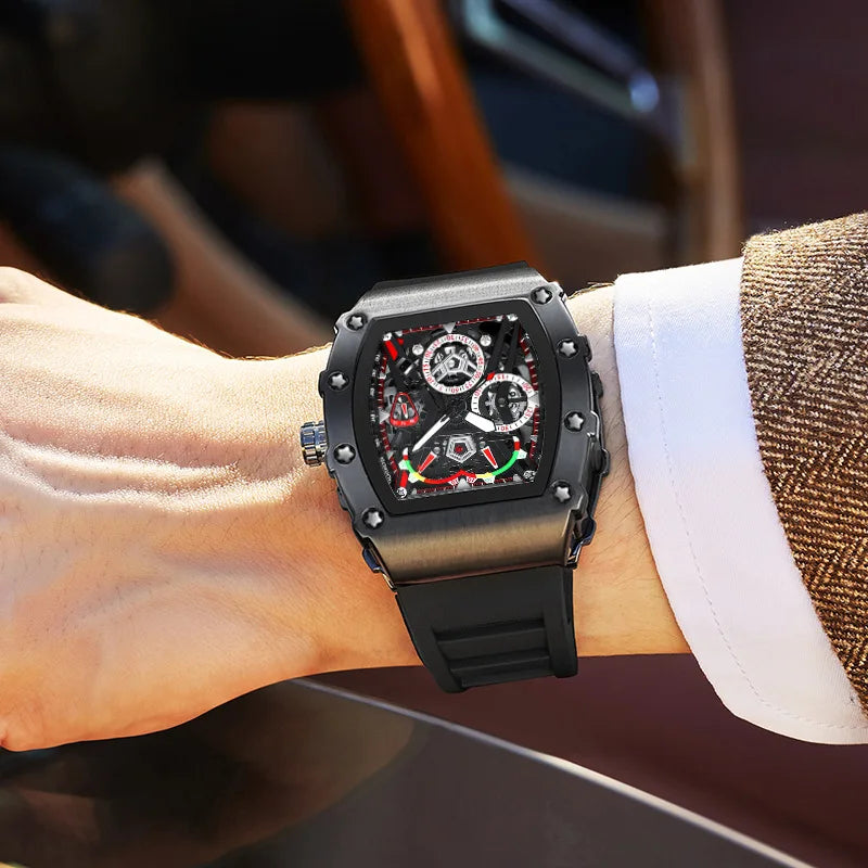 Reloj Casual de Cuarzo con Correa de Silicona ⌚