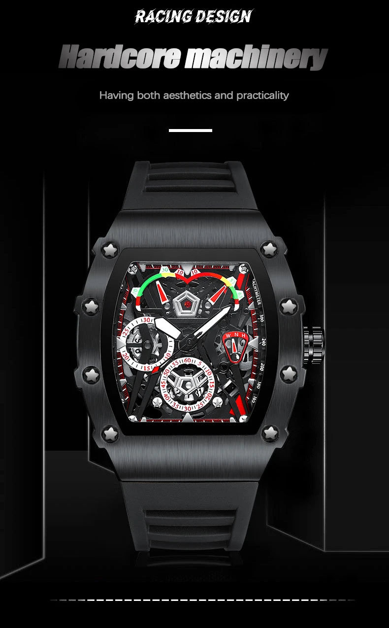 Reloj Casual de Cuarzo con Correa de Silicona ⌚