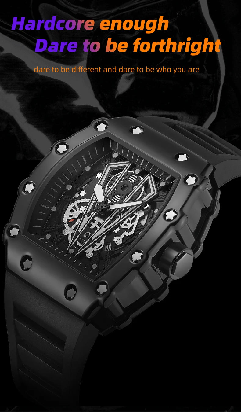Reloj de Cuarzo WLISTH S6144 — Diseño Tonneau Deportivo