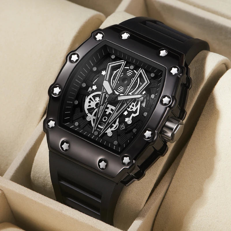 Reloj de Cuarzo WLISTH S6144 — Diseño Tonneau Deportivo