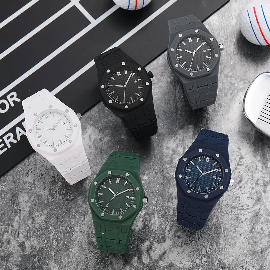 Reloj de Cuarzo ABCD816 — Esfera Grande con Números Arábigos