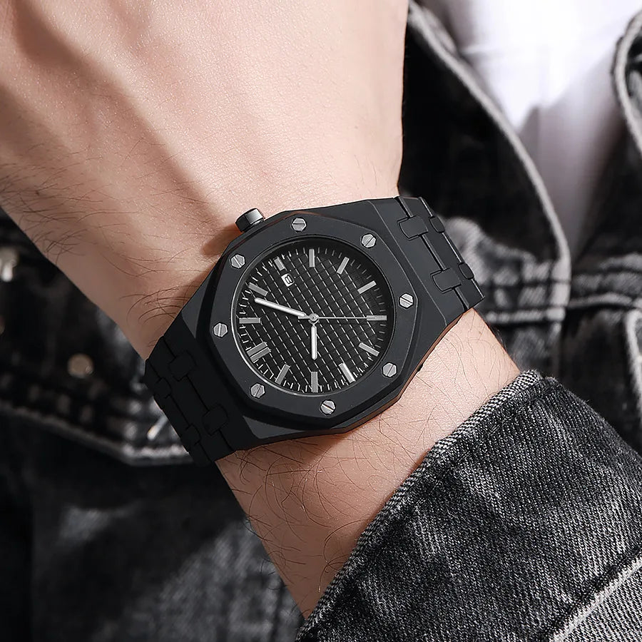 Reloj de Cuarzo ABCD816 — Esfera Grande con Números Arábigos