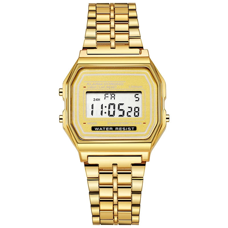 Reloj Digital LED WoMaGe — Diseño Rectangular Moderno