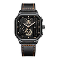 Reloj de Cuarzo con Correa de Cuero para Hombre ⌚🖤