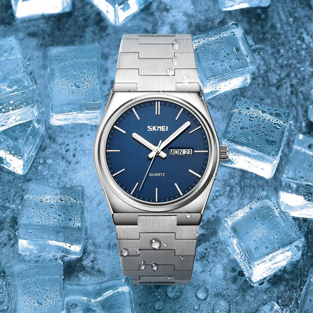 Reloj SKMEI 9288 de Cuarzo con Correa de Acero Inoxidable ⌚✨