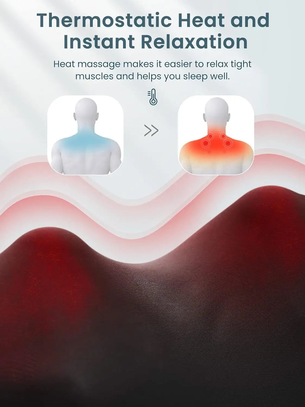 Shiazen — Masajeador de Cuello y Hombros con Calor Shiatsu
