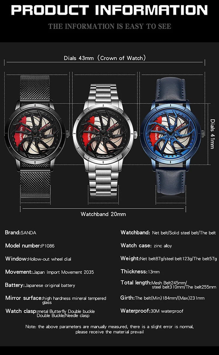 Reloj Deportivo SANDA de Cuarzo con Cronógrafo ⌚🔥