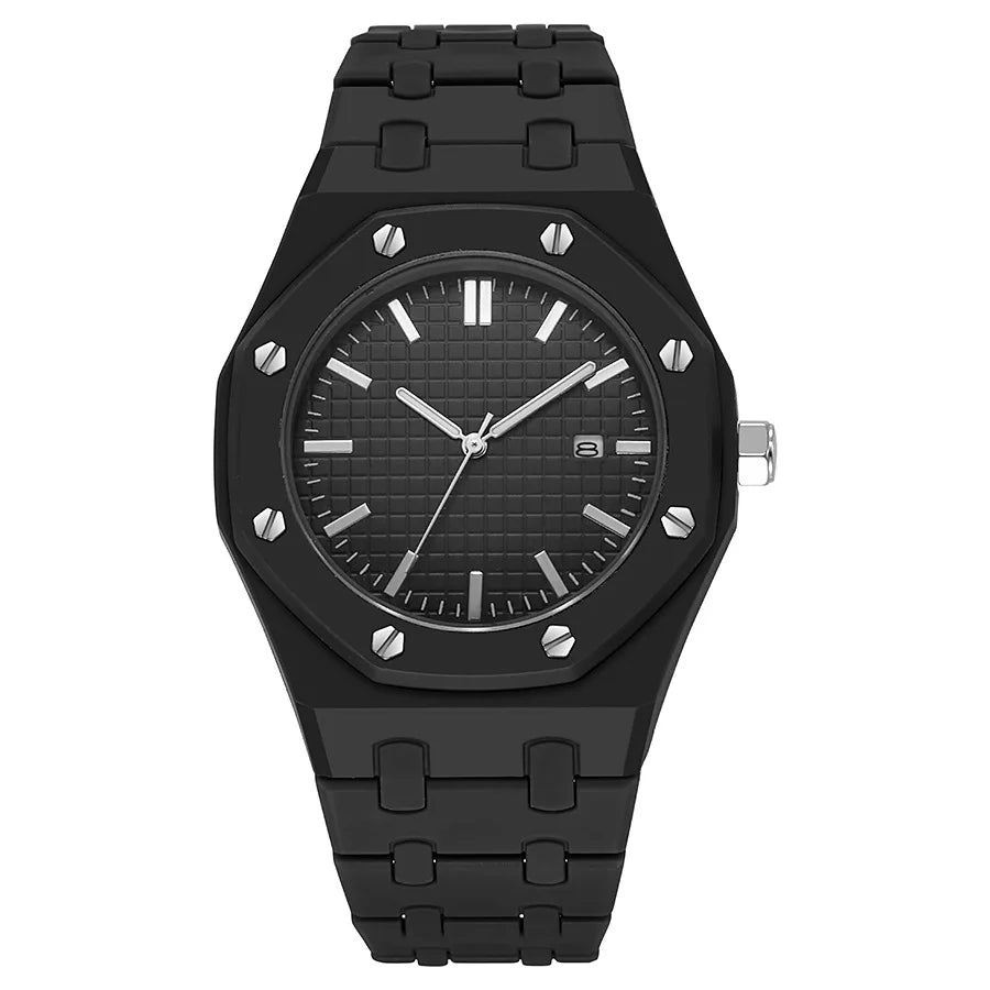 Reloj de Cuarzo ABCD816 — Esfera Grande con Números Arábigos
