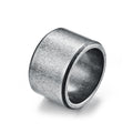 Anillo de Acero Inoxidable Mate Cepillado para Hombre