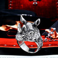 Anillo Retro de Cabeza de Rinoceronte en Acero Inoxidable para Hombre