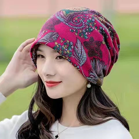 Gorro Sin Visera de 6 Colores para Mujer con 3 Estilos de Uso