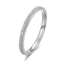 Anillo Escarchado de Oro Rosa para Mujer
