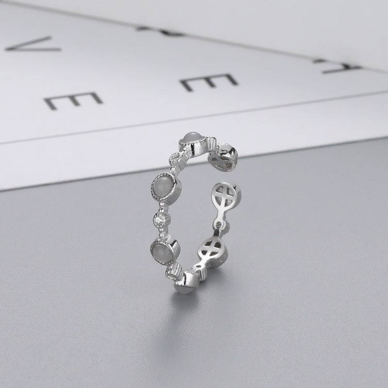 Anillo de Ópalo en Plata S925 para Mujer