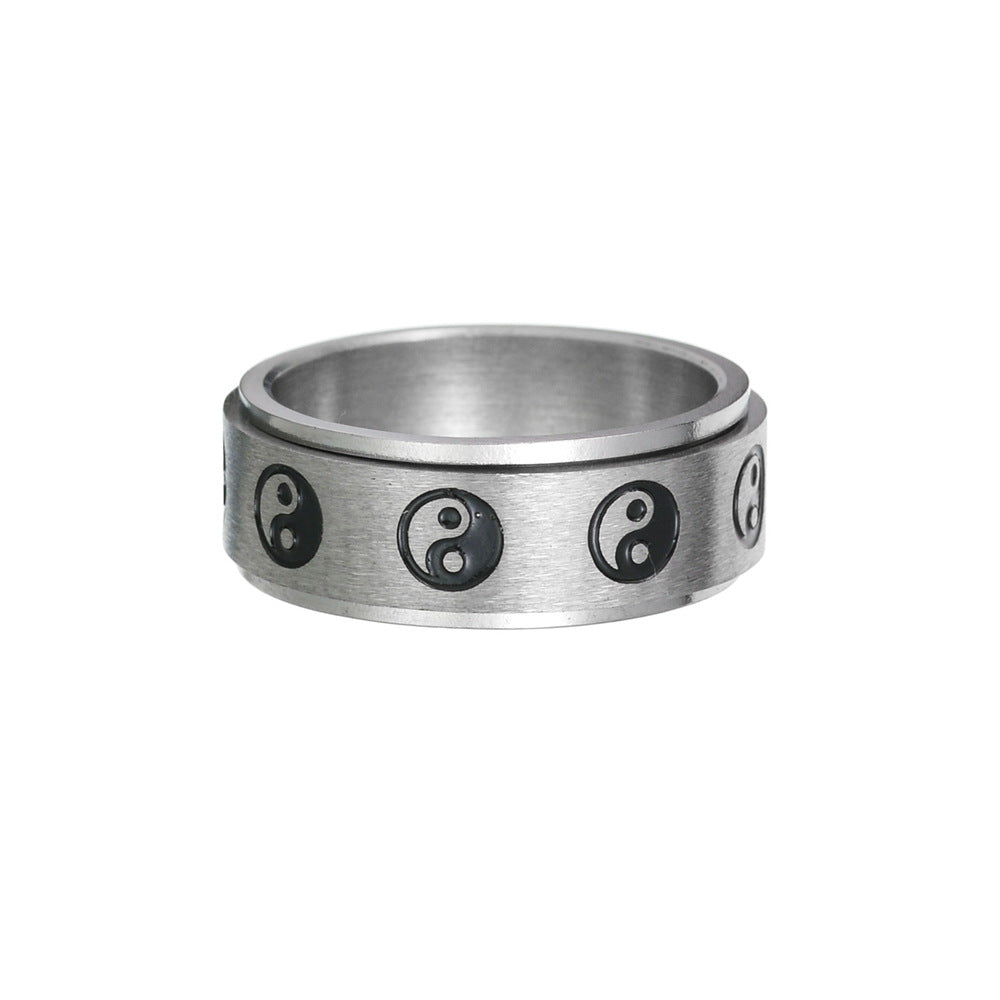 Anillo Giratorio de Acero Inoxidable para Descompresión Estilo Gossip para Todos