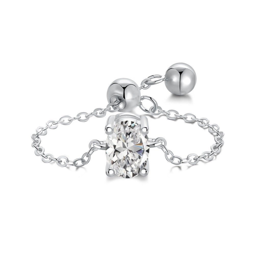 Anillo de Moda de Prisma en Plata de Ley - Diseño para Todo Combinar