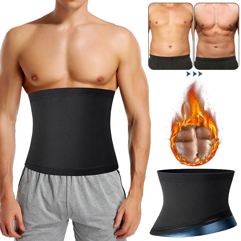 Faja Reductora de Abdomen para Hombres, Cinturón Adelgazante de Sauna, Entrenador de Cintura