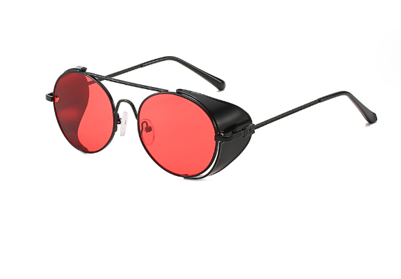 Gafas de Sol Redondas Estilo Steampunk Clásicas para Hombres y Mujeres
