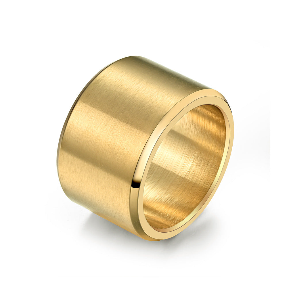Anillo de Acero Inoxidable Mate Cepillado para Hombre