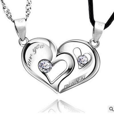 💕 Collar de Pareja en Forma de Corazón ✨