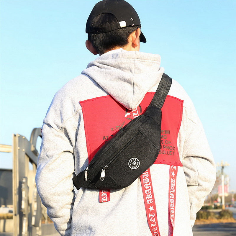 Riñonera deportiva unisex para viajes.