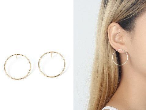 Pendientes Geométricos de Círculo para Mujer