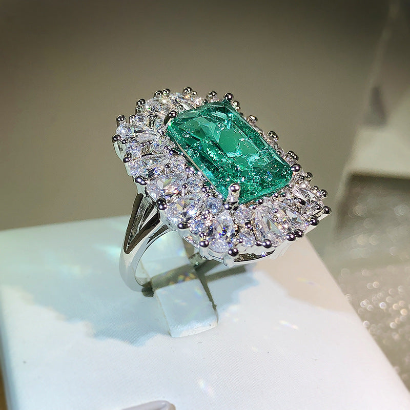 💚 Anillo Vintage Esmeralda ✨