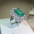💚 Anillo Vintage Esmeralda ✨