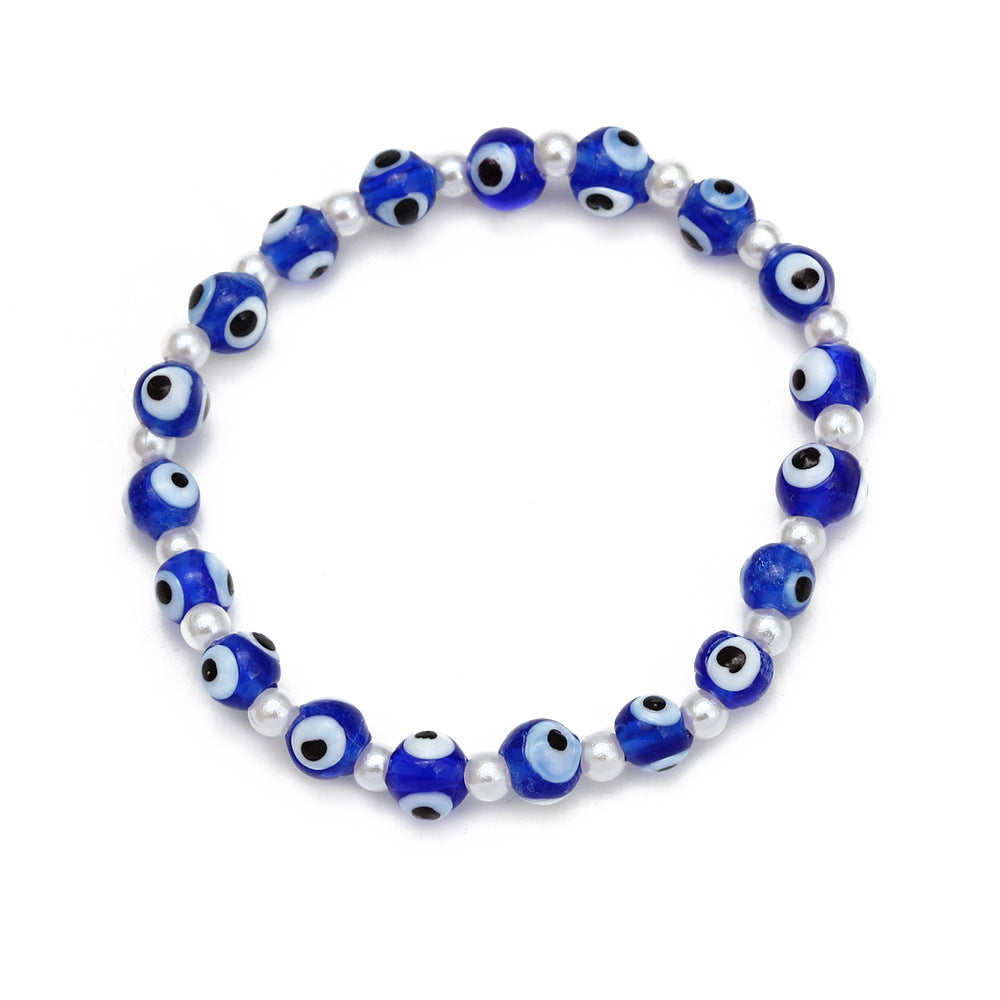 Conjunto de Pulseras con Cuentas de Ojo para Mujer