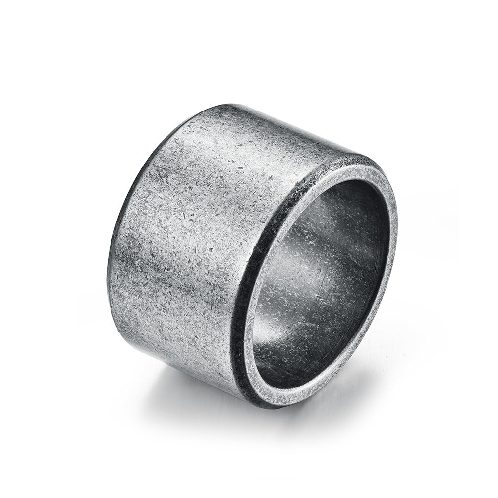 Anillo de Acero Inoxidable Mate Cepillado para Hombre