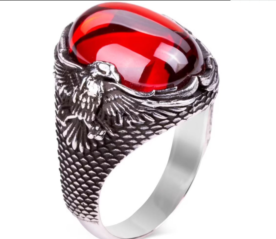 Anillo de Aleación Exagerado y Simple para Hombre