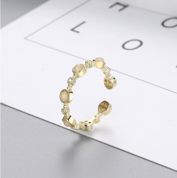 Anillo de Ópalo en Plata S925 para Mujer
