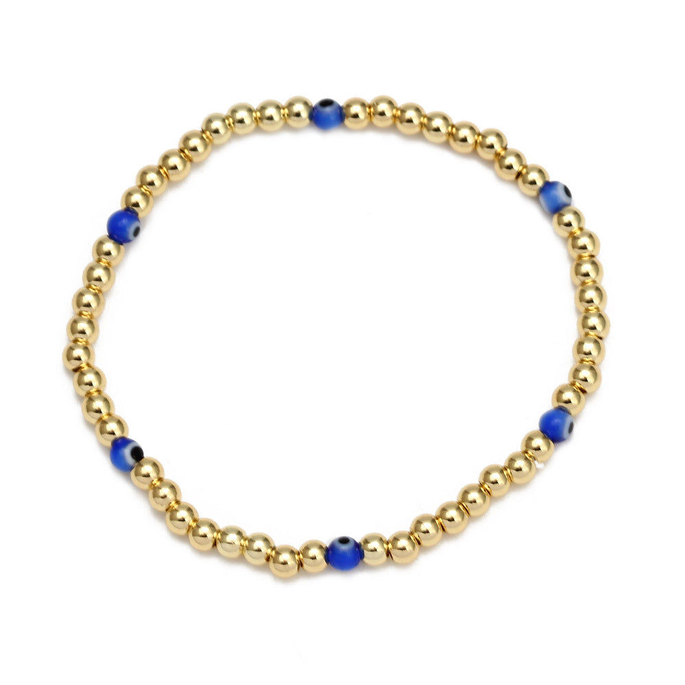 Conjunto de Pulseras con Cuentas de Ojo para Mujer
