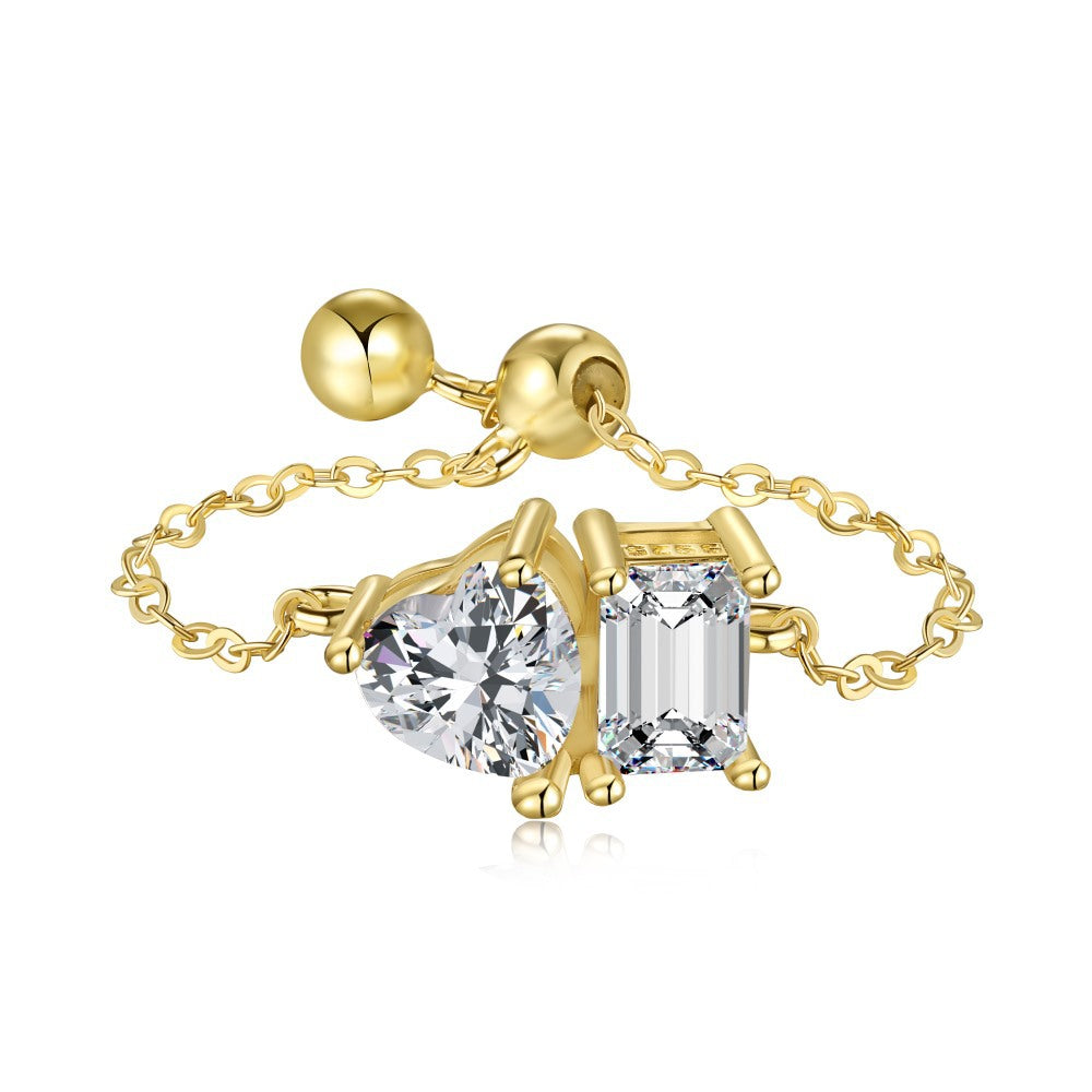 Anillo de Moda de Prisma en Plata de Ley - Diseño para Todo Combinar