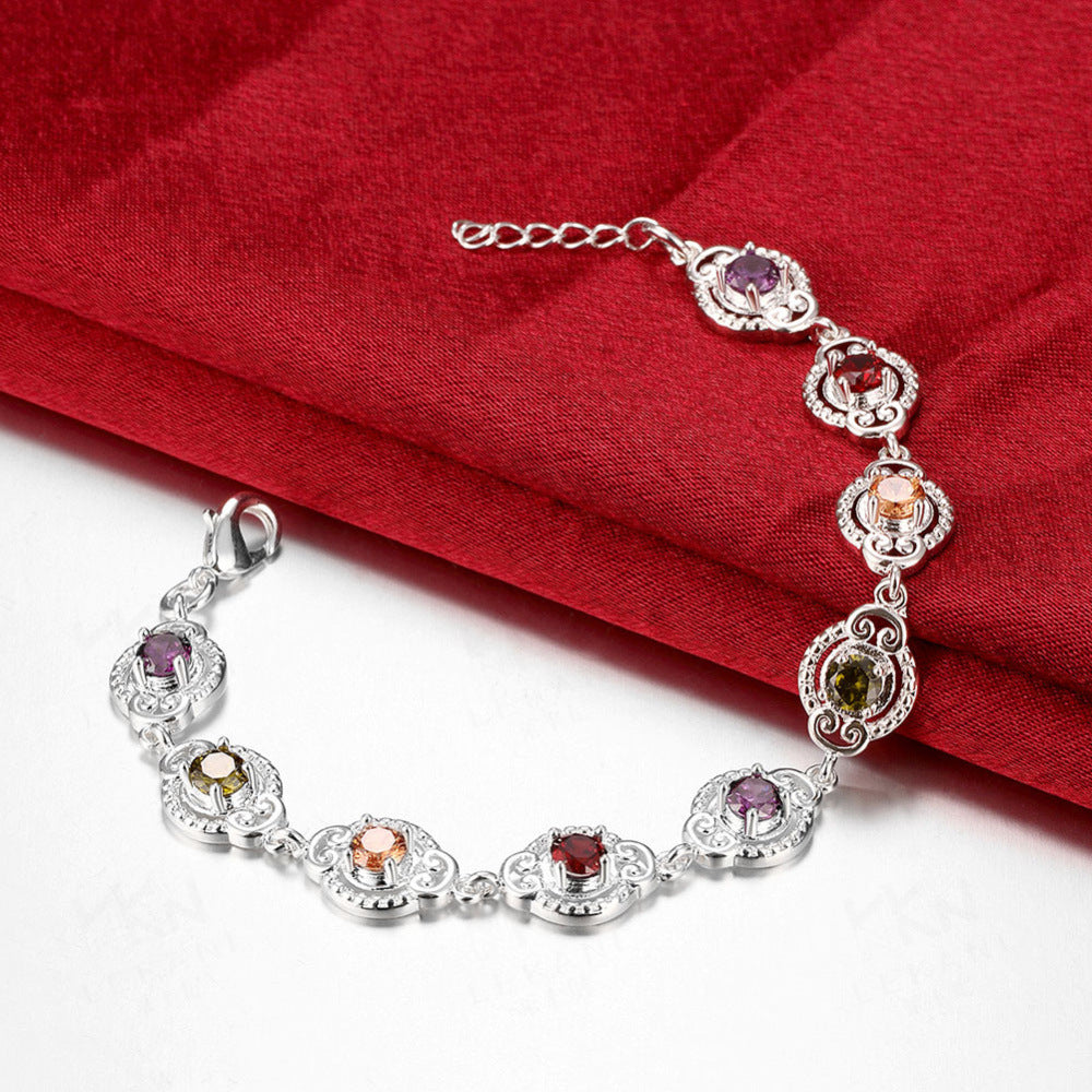 Pulsera de Circonitas Multicolor para Mujer