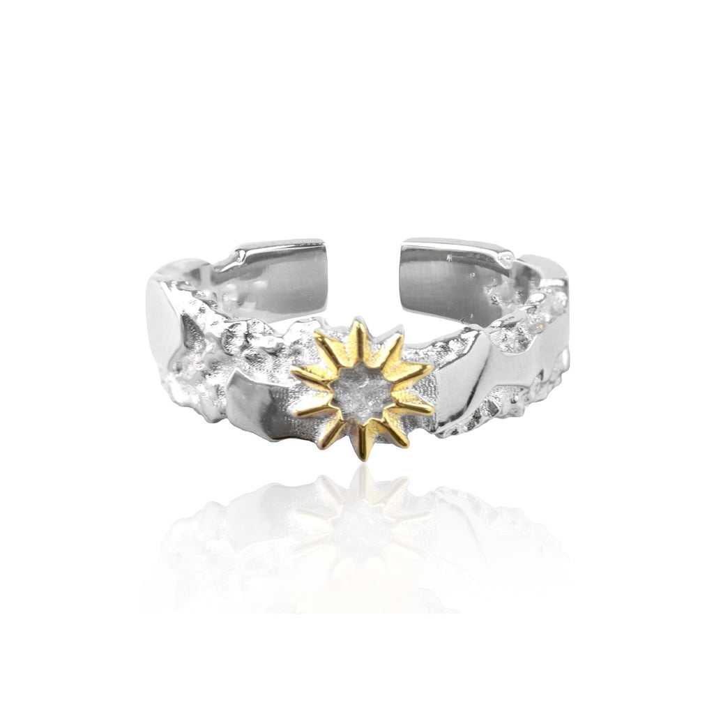Anillo Sun Moon Tonghui de Diseño Único para Mujeres