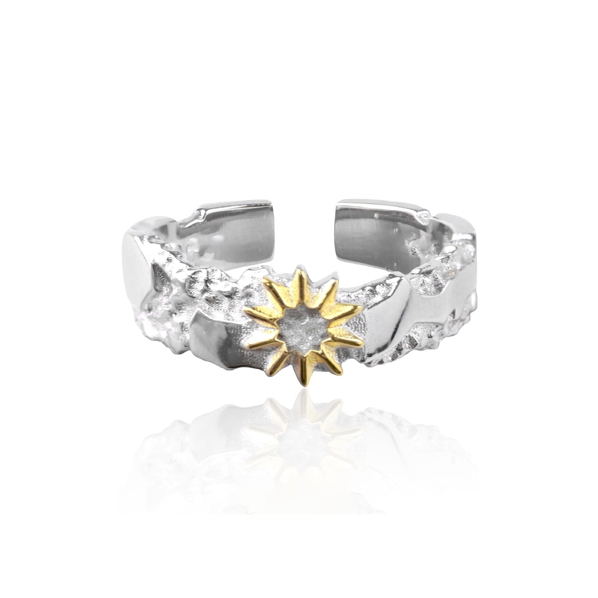 Anillo Sun Moon Tonghui de Diseño Único para Mujeres