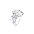 🌷 Anillo Tulán de Circonita Simple y Exagerado ✨