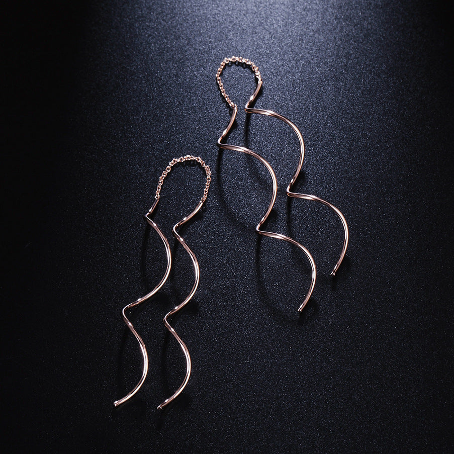 Pendientes Wave Ear Cuff