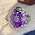 Anillo de Moda Amatista para Mujeres