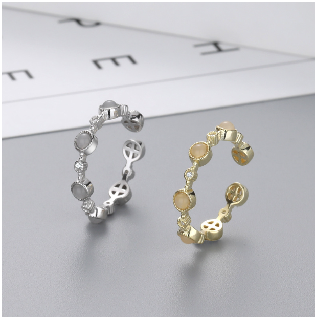 Anillo de Ópalo en Plata S925 para Mujer
