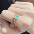Anillo de Espiga de Trigo con Ópalo en Plata S925