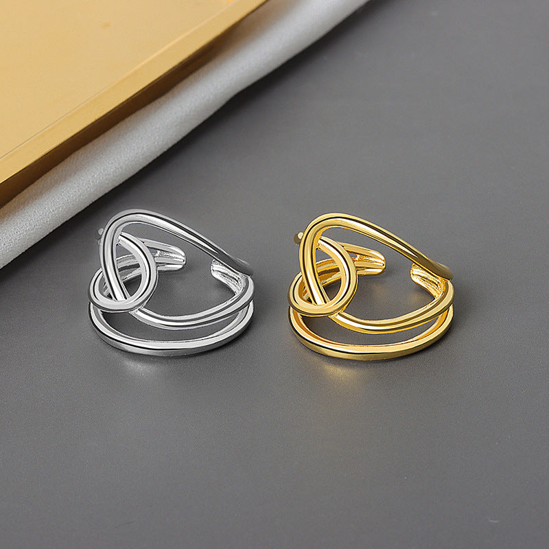 Anillo de Moda Ins Diseño Retro Irregular