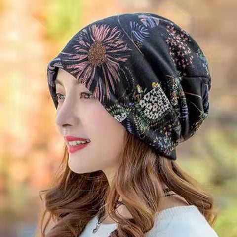 Gorro Sin Visera de 6 Colores para Mujer con 3 Estilos de Uso