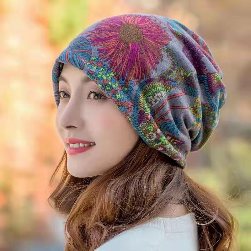 Gorro Sin Visera de 6 Colores para Mujer con 3 Estilos de Uso
